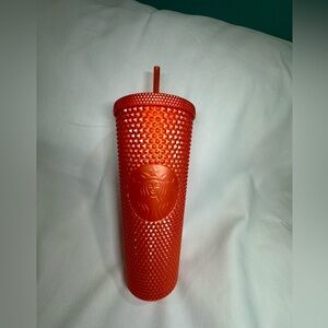 Starbucks Fall Venti studded orange tumbler. NWT